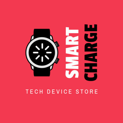 Tech Device Store Logo Creator with a Watch Graphic 3907d-el1