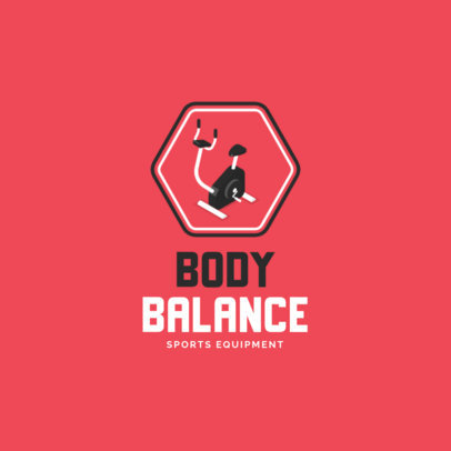Sports Equipment Logo Generator with a Stationary Bike Graphic 3903f-el1