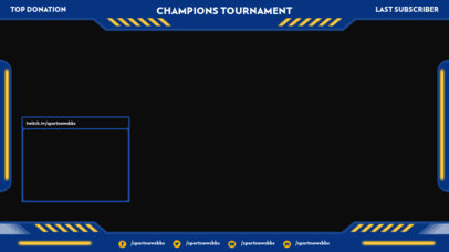 Twitch Overlay Generator for a Sports Tournament Streaming 3663c