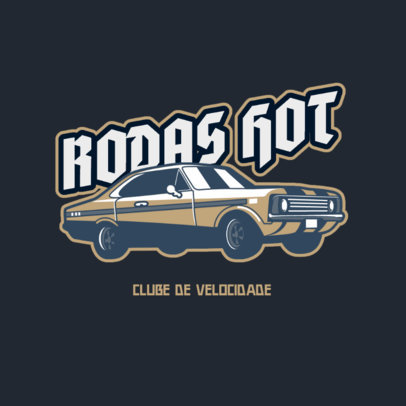 Logo Maker for an Automobile Boutique Featuring a Muscle Car Graphic 4340f