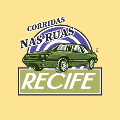 Classic-Styled Logo Maker for a Car Racing Club 4336g