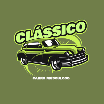 Logo Generator Featuring a Vintage Car Illustration 4340b