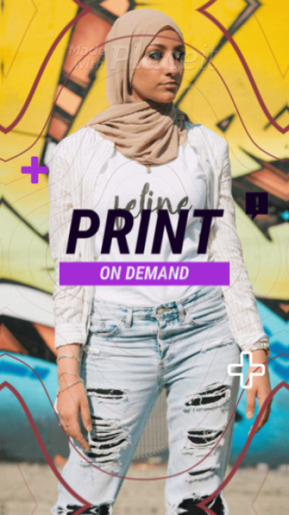 Instagram Story Video Creator for a POD Store with a Modern Style 1491a 3499-el1