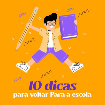 Instagram Post Maker for Going Back to School Tips 3728b