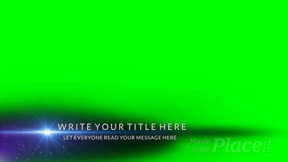 Lower Third Banner Video Maker Featuring Text and a Light Flare 3014-el1