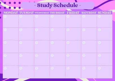 Placeit - Monthly Calendar Template for a Study Schedule