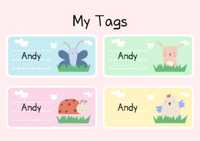 Name Tag Maker Design Templates | T-Shirts, Insta Stories ...