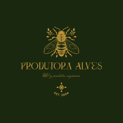 Organic Logo Generator for a Honey Market