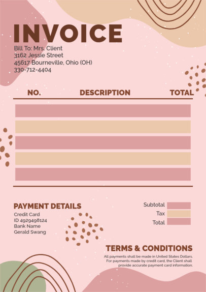 Placeit - Home Cleaning Invoice Maker Featuring a Sparkle Graphic