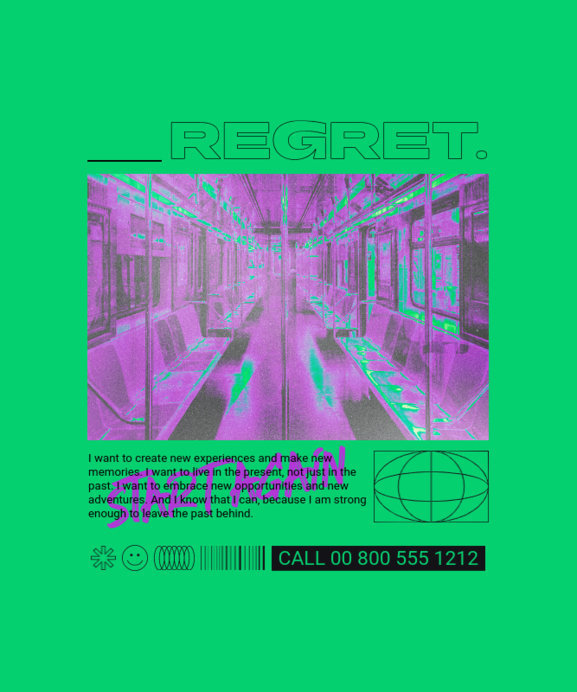 Placeit - Neon T-Shirt Design Maker Featuring a Pic of a Subway