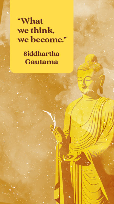 Placeit BuddhismThemed Instagram Story Creator Featuring a