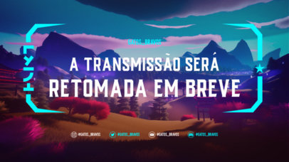 Placeit - Fortnite-Inspired Twitch Offline Banner Maker for Gamers