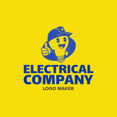 Electrical Company Logo Maker with Electrician Images 1183b 