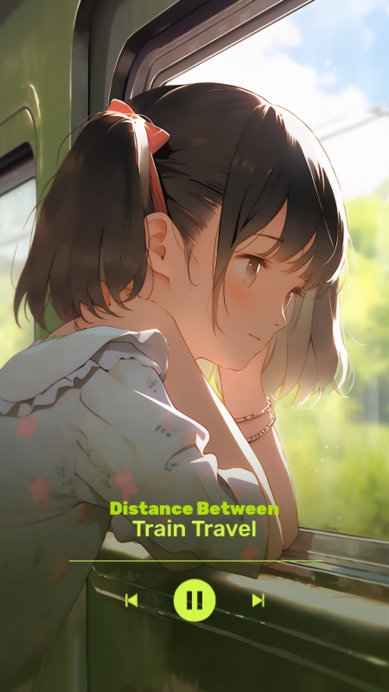 Placeit - Instagram Story Maker for Spotify Artists Featuring an Anime