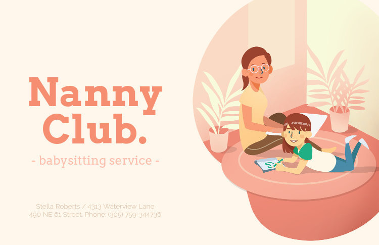 Placeit - Online Flyer Maker for Nanny Services
