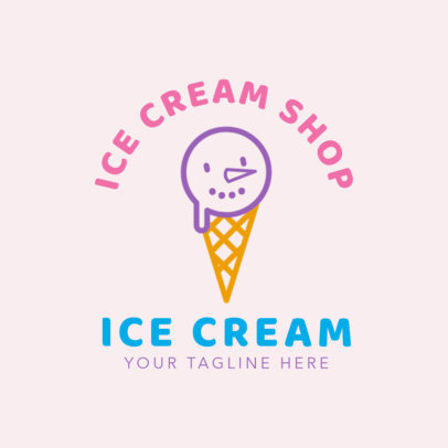Placeit - Ice Cream Store Logo Maker with Pastel Colors