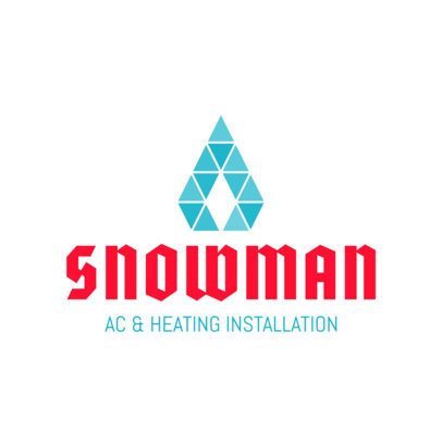 AC and Heating Installation Logo Maker 1500