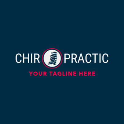 Chiropractic Clinic Logo Design Template 1490e