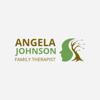 Counselling Logo Maker with a Creative Mental Health Icon 1524d