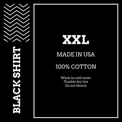 Modern Clothing Label Design Template 1145b