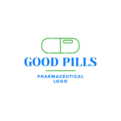 Pharmaceutical Logo Maker with Pill Clipart 1857d