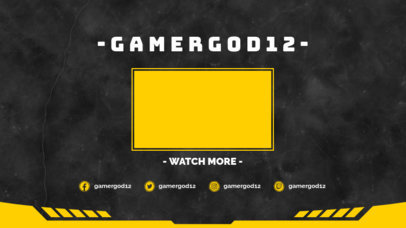 Simple YouTube End Card with a Watch More Videos Panel 1265c