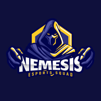 Placeit Gaming Logo Generator With A Reaper Cartoon Clipart