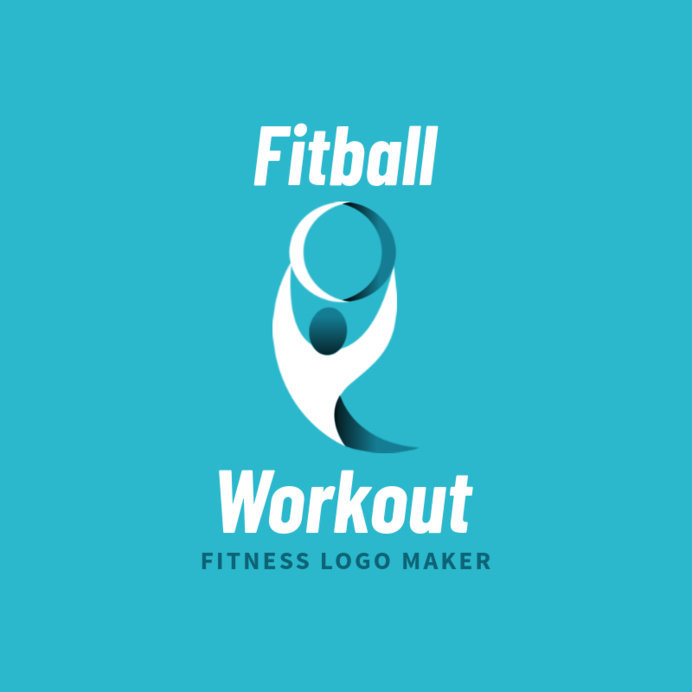 Placeit Fitness Logo Maker with Curved Abstract Graphics