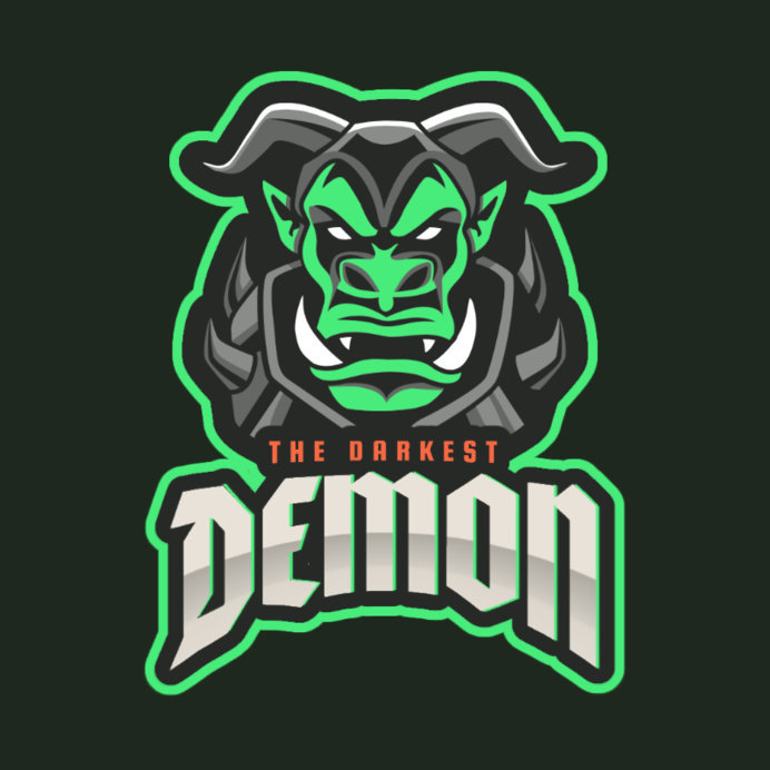 Placeit eSports Logo Maker with a Demon Character Inspired by WoW