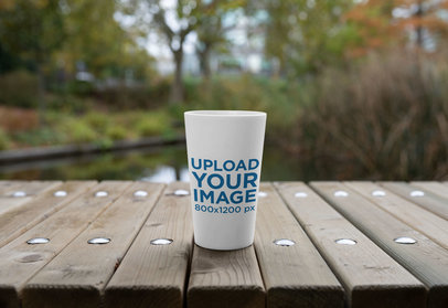Download Placeit Reusable Cup Mockup Featuring A Natural Background