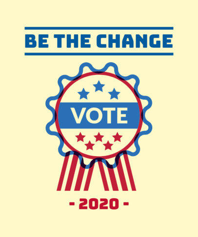 Placeit Voting Campaign T Shirt Design Template Featuring a Torch Graphic