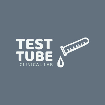 Simple Logo Template for a Clinical Lab 1172h 38-el
