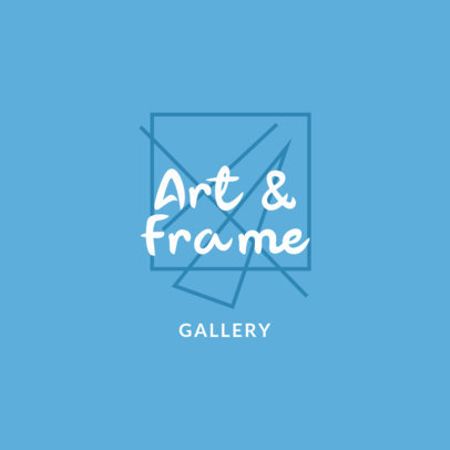 Modern Logo Template for an Art Gallery with an Abstract Graphic 1187g-2833