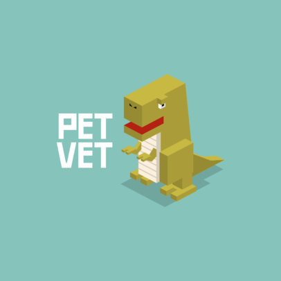 Logo Template with Isometric Animal Graphics 921-el1