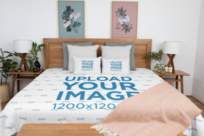 Download Duvet Cover Mockup Generator Try 15k Mockups For Free Placeit