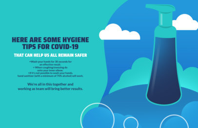 Online Flyer Maker Featuring Hygiene Tips to Prevent COVID-19 1676f 2392