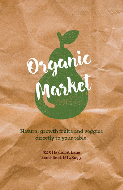 Organic Groceries Flyer Maker 183e 