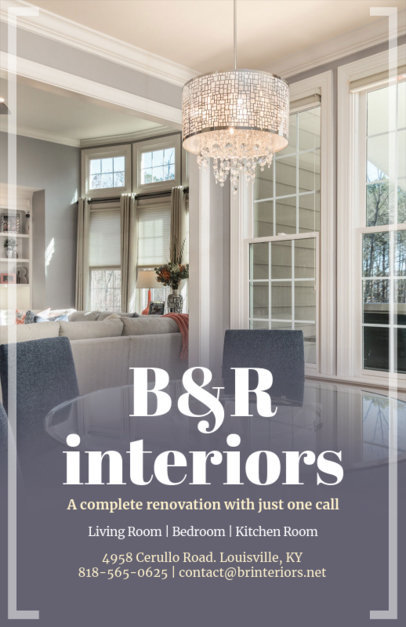 Flyer Maker for Home Design Interior with Home Images 317a