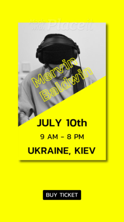 Instagram Story Video Creator to Announce a Music Event 1656-el1