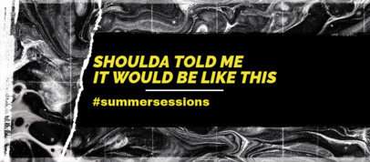 Facebook Cover Generator Featuring a Liquid Monochromatic Background 2468d