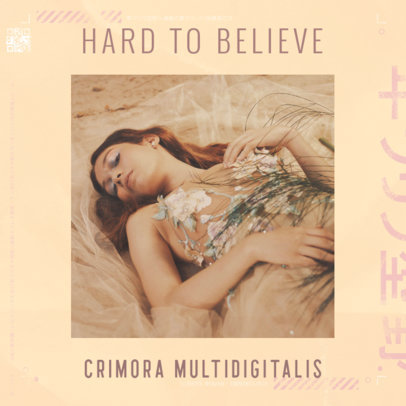 Placeit - Illustrated Album Cover Maker for a Romantic J-Pop Singer