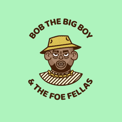 Placeit - Hip Hop Logo Creator Featuring a Stylish Female Rapper Avatar