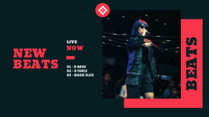 Placeit - Twitch Banner Design Maker for Freestyle Rap Festivals