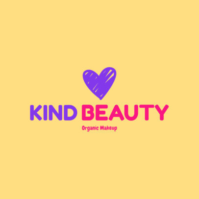 Colorful Free Logo Template for an Organic Makeup Brand 3696p