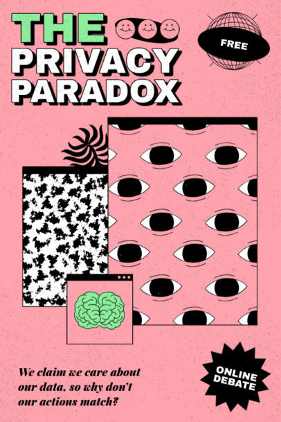 Cool Poster Design Creator Featuring a Surreal Illustration 3213b