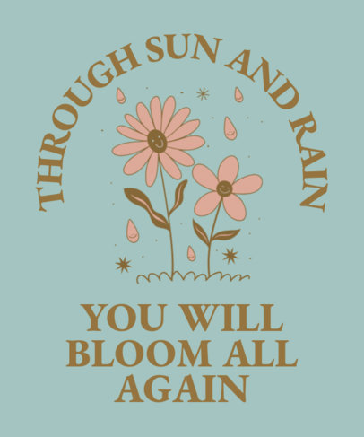 Placeit - T-Shirt Design Creator Featuring a Sweet Quote with ...