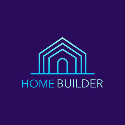 Logo Maker for a Real Estate Firm with a Minimalist House Icon 3990c