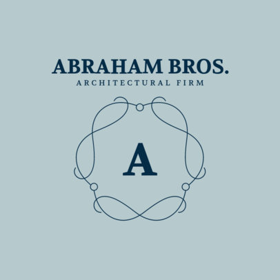 Minimalistic Monogram Logo Creator for an Architecture Firm 3602d-el1