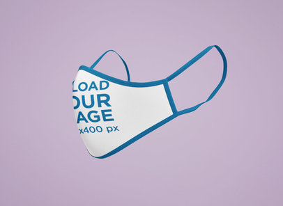 Mockup of a Sublimated Face Mask in a Minimalist Setting 5193-el1