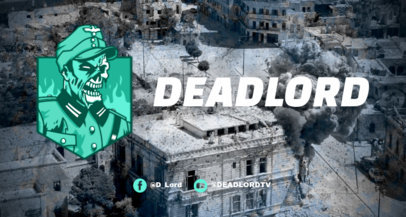 Placeit Rainbow Six Siege Inspired Twitch Banner Maker Featuring An Illustrated Sniper